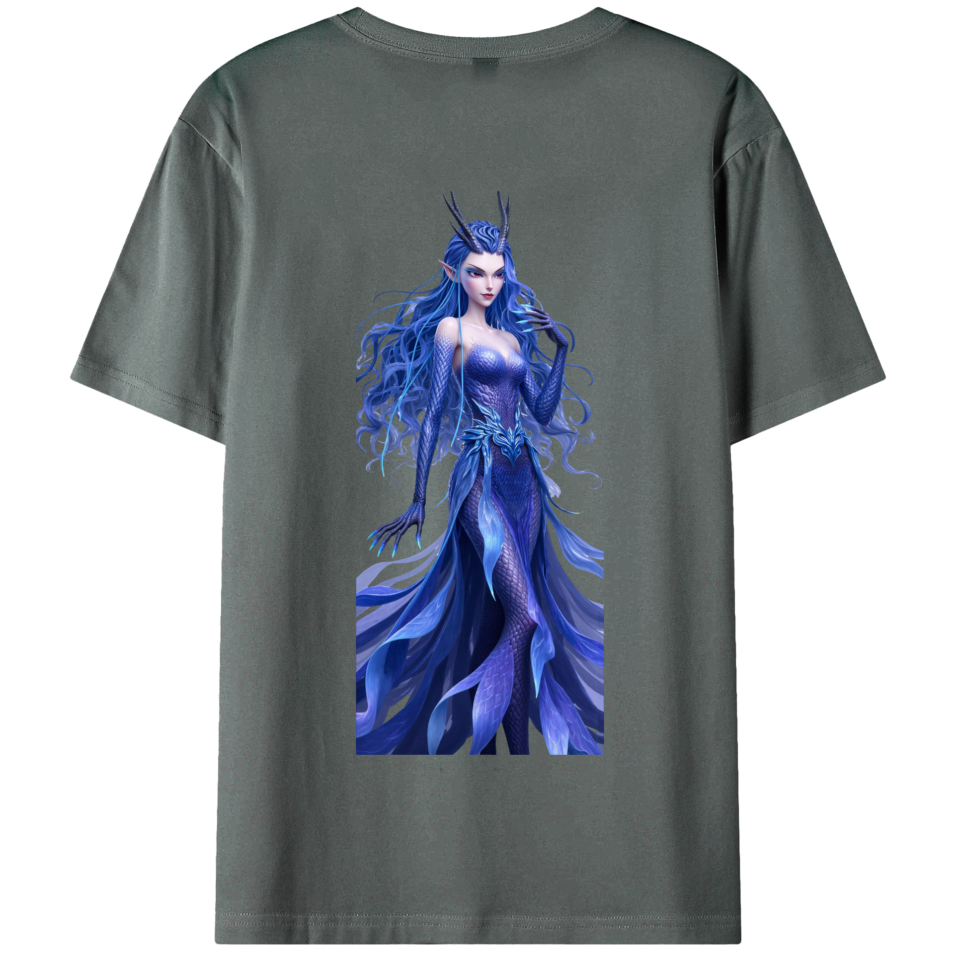 （画像用） Ne Zha 2 ナタ 魔童の大暴れ 綿100％半袖Tシャツ（背面プリント）